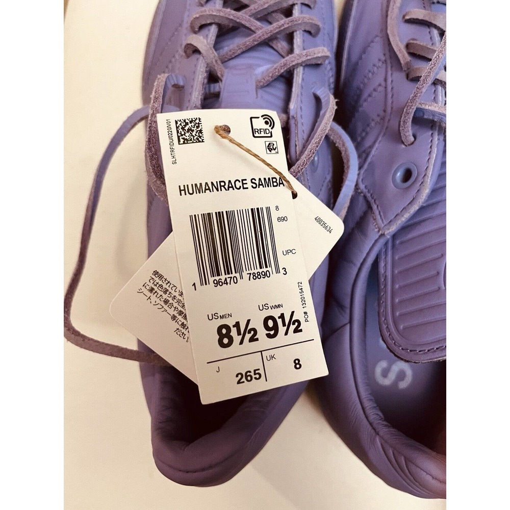 adidas Samba x Humanrace x Pharrell Purple Sz 8.5 Men’s RARE SOLD OUT IN HAND
